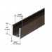 CRL Oil Rub Bronze 1/2" Fixed Panel Shower Door Deep-U Channel - 98 in long - B001G0YQXK